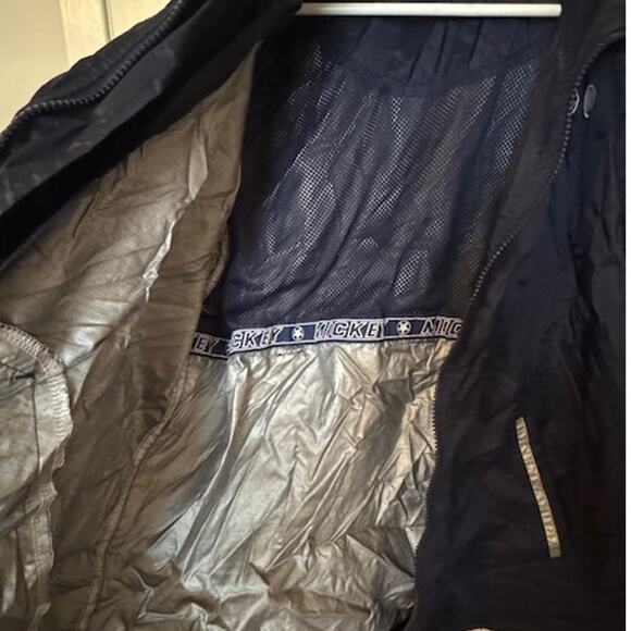 Disney Park Rain Jacket Mickey Zip Front hood Wind Breaker Navy S - Picture 7 of 9
